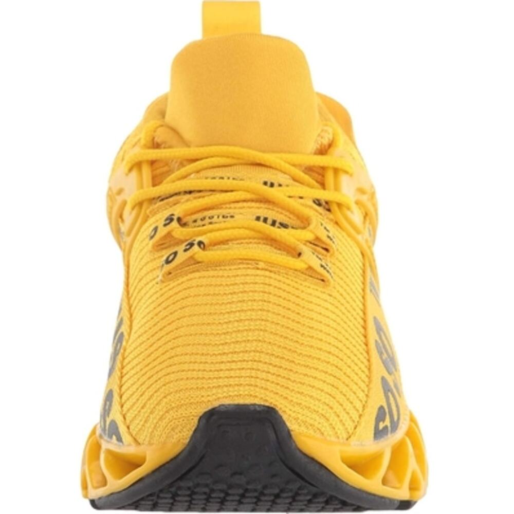 New JUST SO SO Men's Ginger Yellow Athletic Sneakers Shoes Size 43 US 9.5/10 - Picture 3 of 11